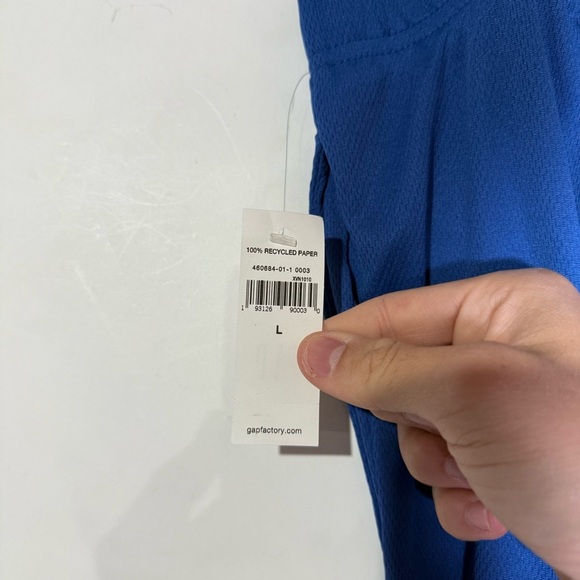 GAP Blue Athletic Shorts Super Soft Lightweight Size Large NWT Excersise Gym - Picture 6 of 9